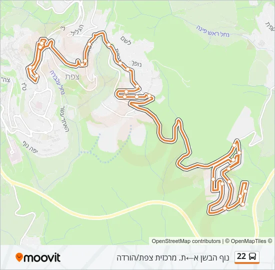 22 Bus Line Map