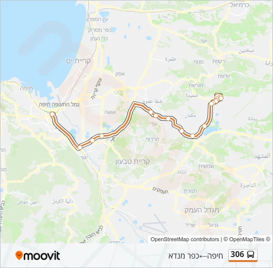 306 Bus Line Map
