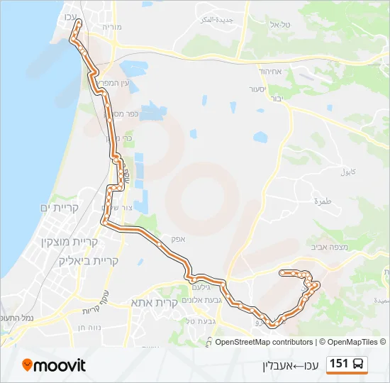 151 Bus Line Map