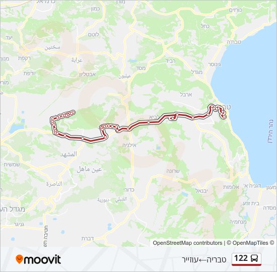 122 Bus Line Map
