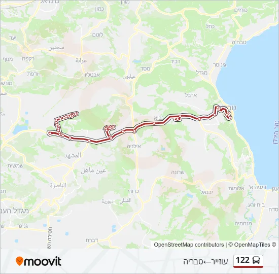 122 Bus Line Map