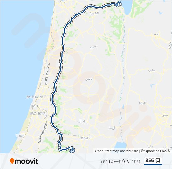Автобус 856: карта маршрута