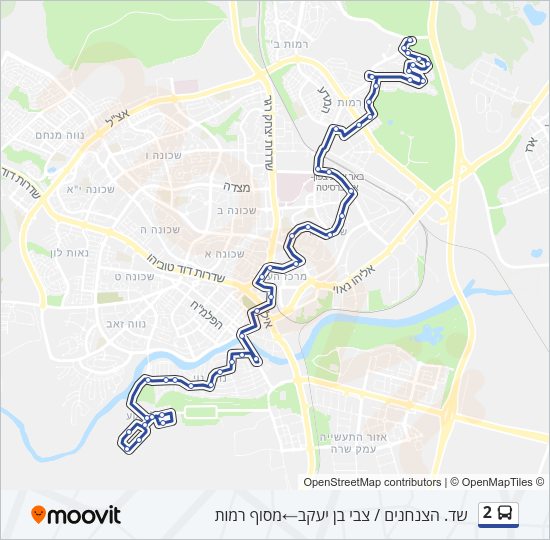 2 Bus Line Map