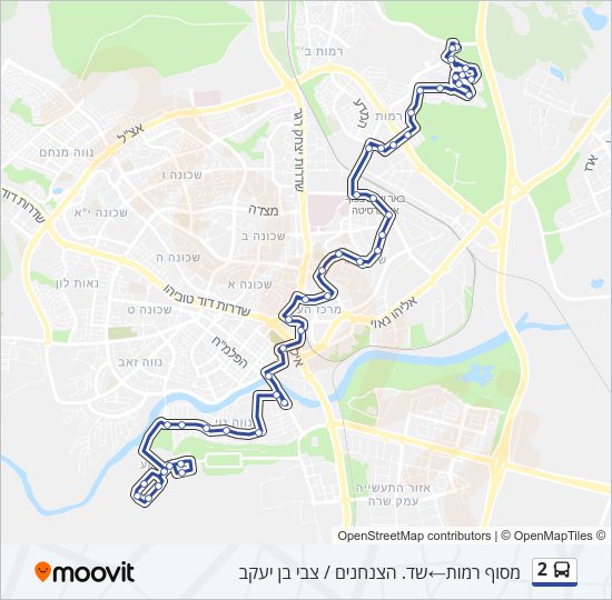 2 Bus Line Map