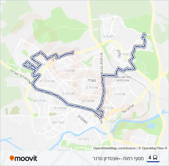 4 Bus Line Map