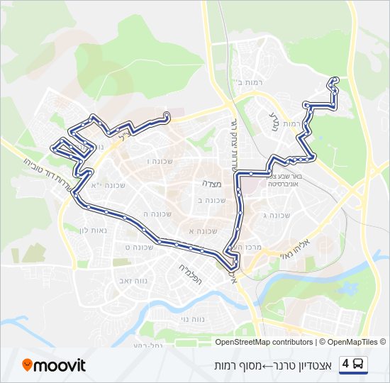 4 Bus Line Map