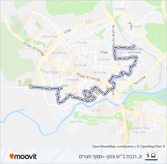 5 bus Line Map