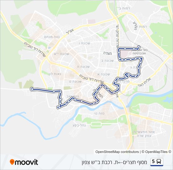 5 bus Line Map