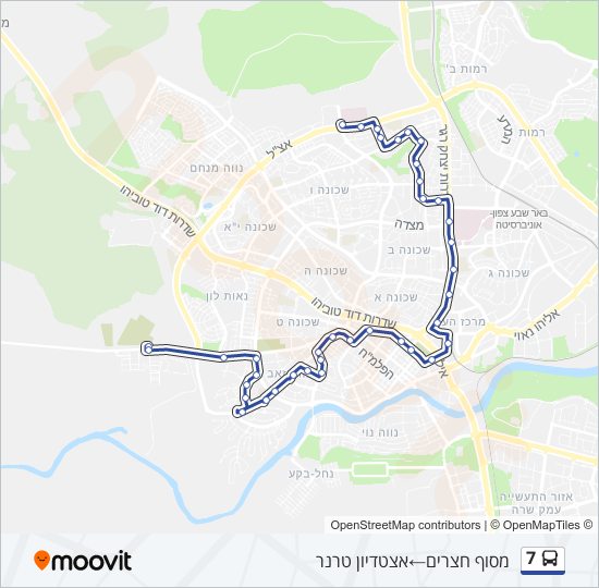 7 bus Line Map