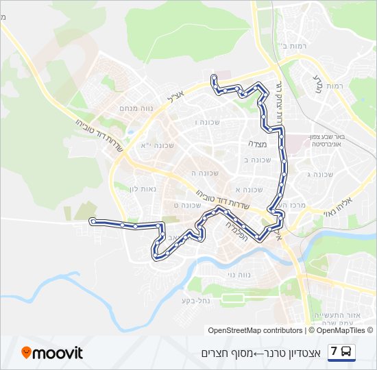 7 Bus Line Map