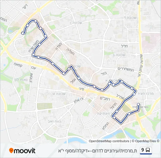 9 Bus Line Map