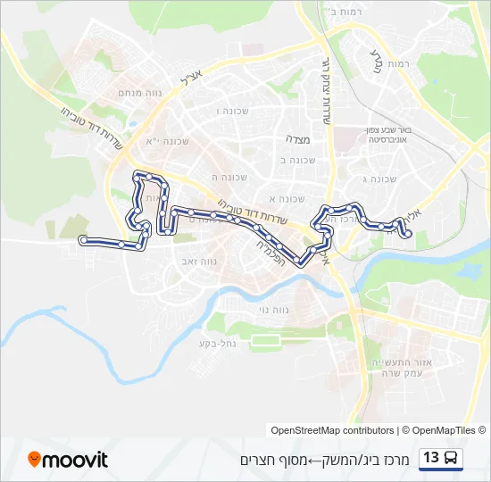 13 Bus Line Map
