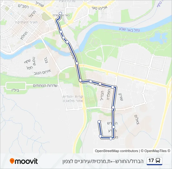 Автобус 17: карта маршрута