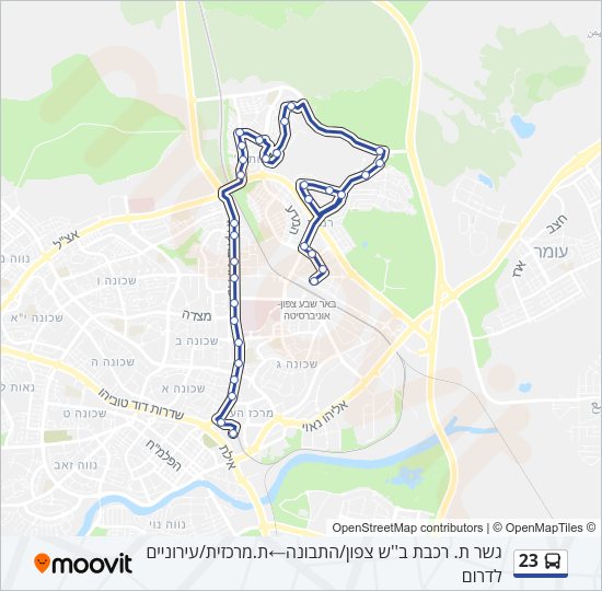 23 Bus Line Map