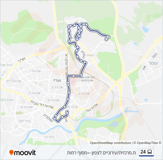 24 Bus Line Map