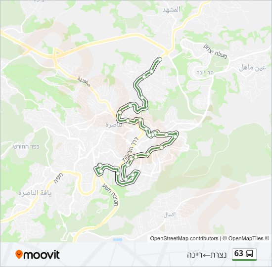 63 Bus Line Map