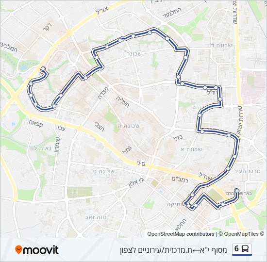 6 Bus Line Map