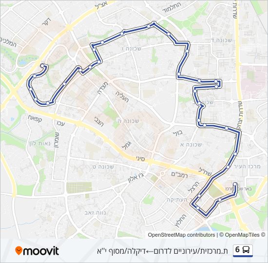 6 Bus Line Map