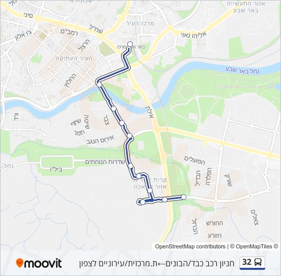 Автобус 32: карта маршрута