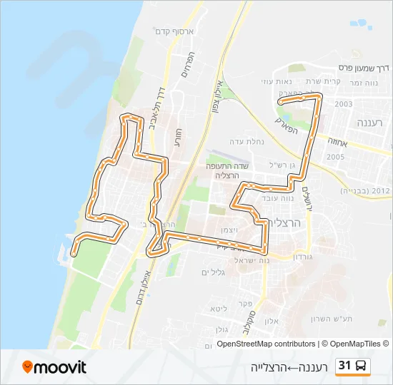 31 Bus Line Map