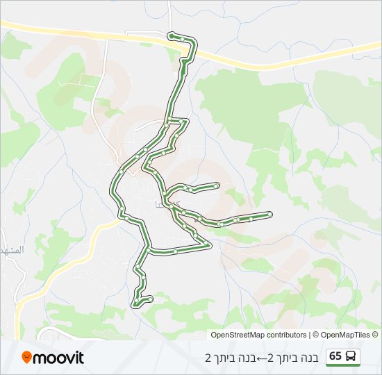 65 bus Line Map