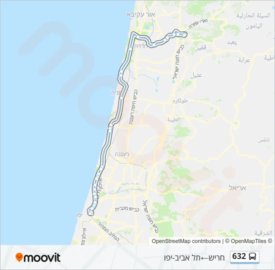 632 Bus Line Map