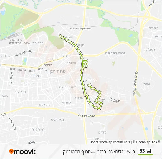 63 Bus Line Map