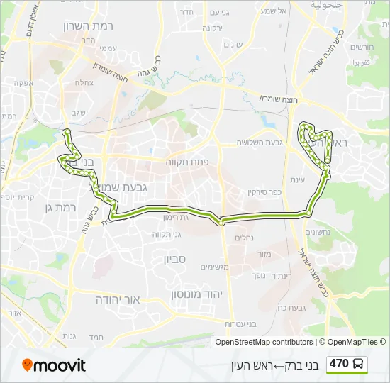 470 Bus Line Map