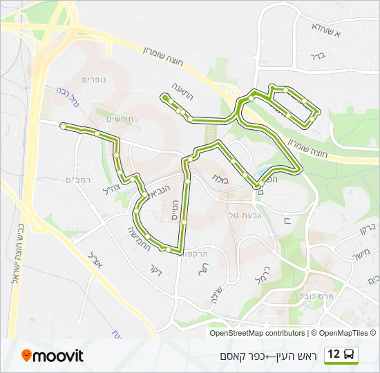 12 Bus Line Map