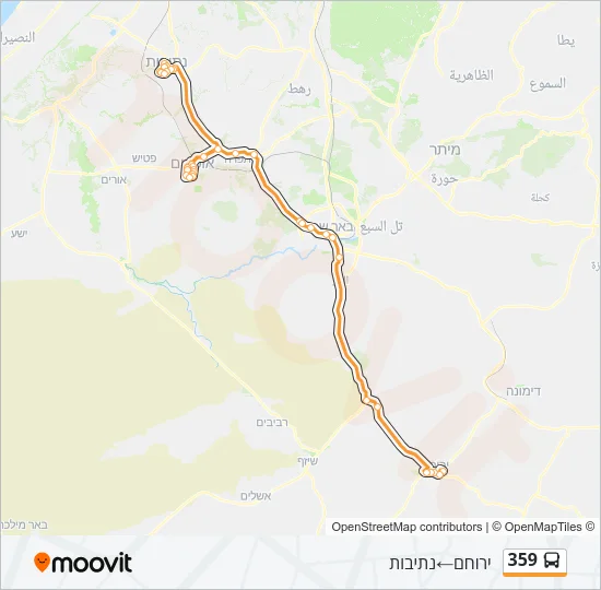 359 Bus Line Map