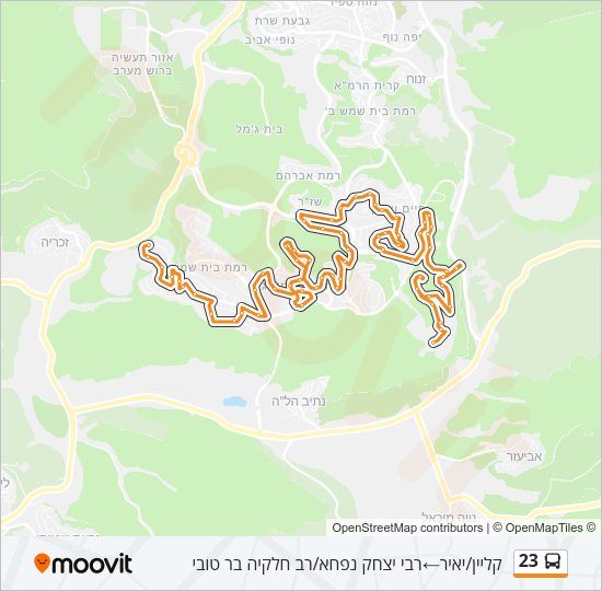 23 Bus Line Map