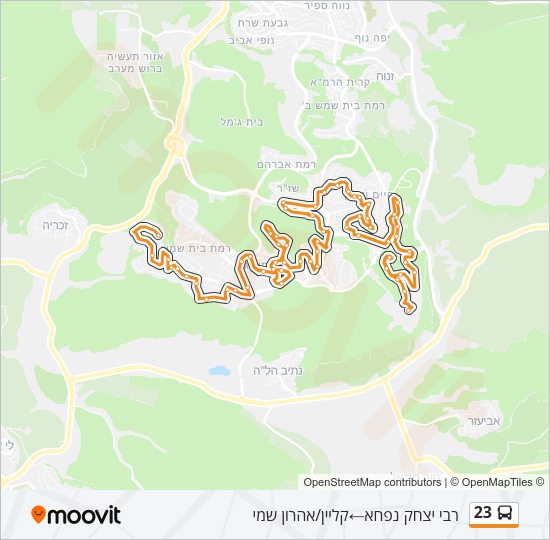 23 Bus Line Map