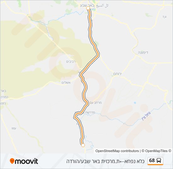 68 Bus Line Map