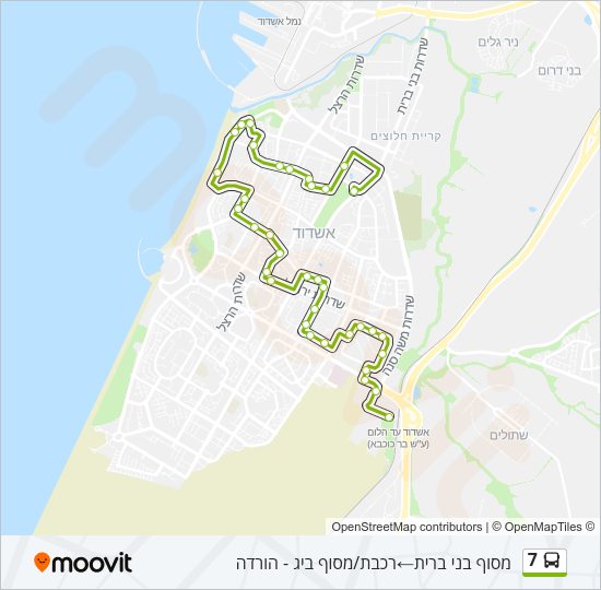 7 Bus Line Map