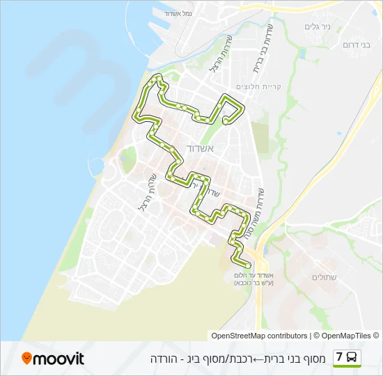 7 Bus Line Map