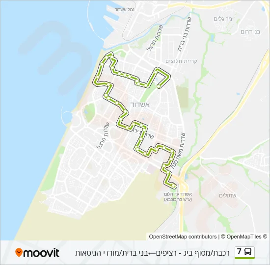 7 Bus Line Map