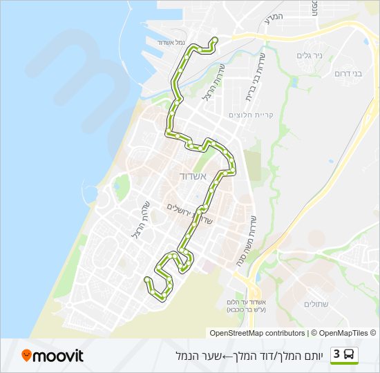 3 Bus Line Map