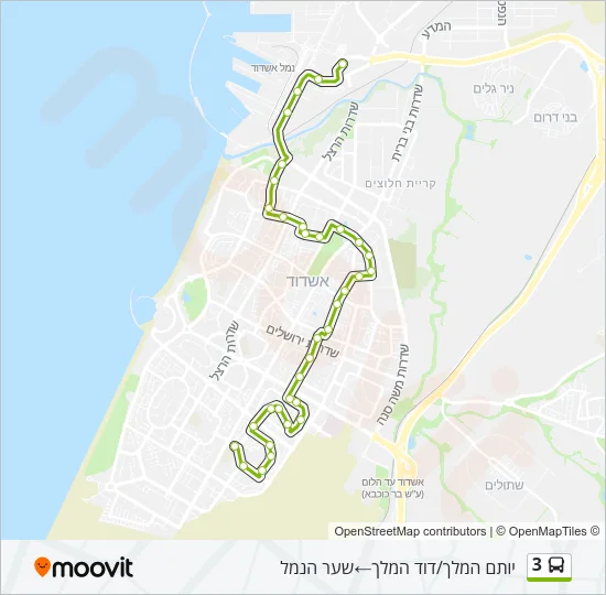 3 Bus Line Map