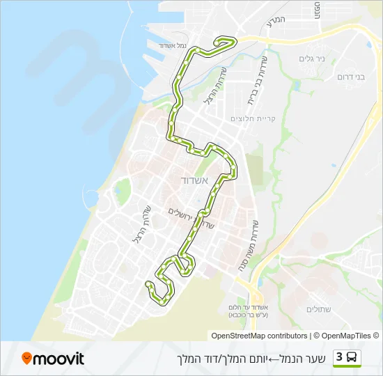 3 Bus Line Map