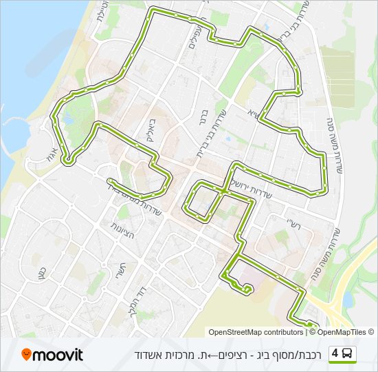 4 Bus Line Map