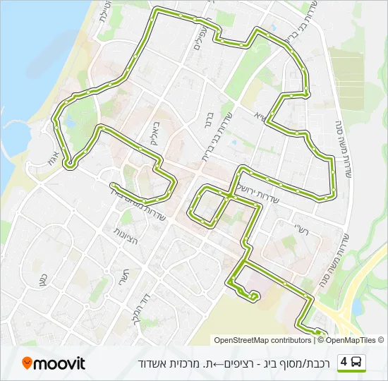 4 Bus Line Map