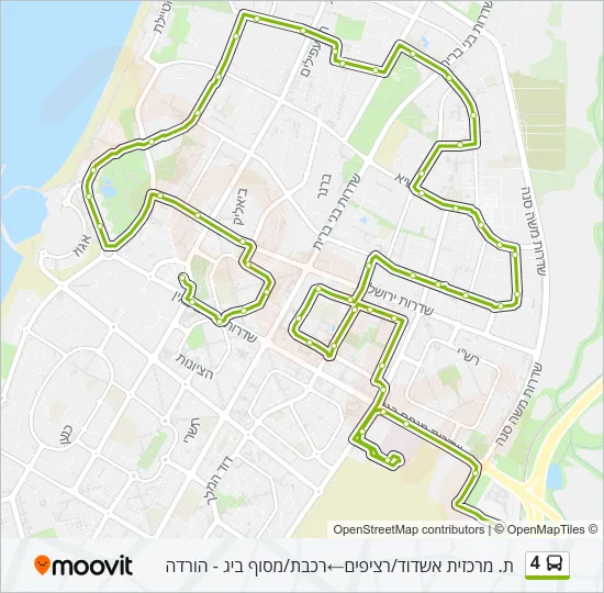 4 Bus Line Map