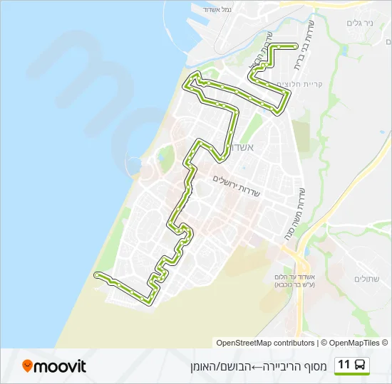 11 Bus Line Map