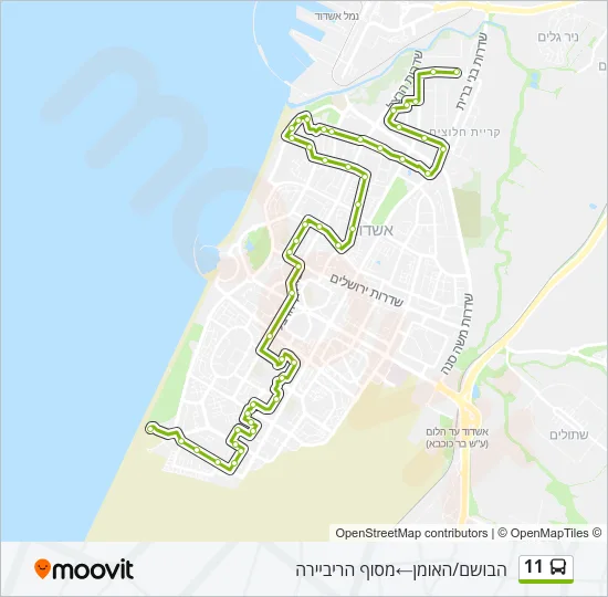 11 Bus Line Map
