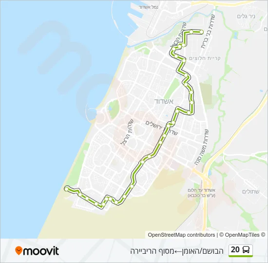 20 Bus Line Map