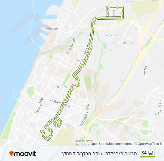 34 Bus Line Map