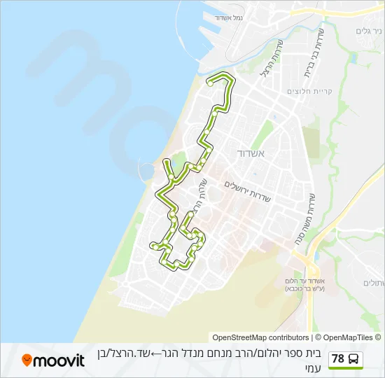 78 Bus Line Map