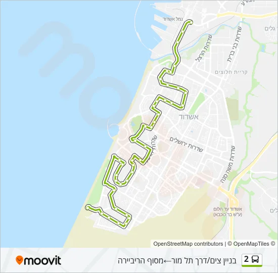 2 Bus Line Map