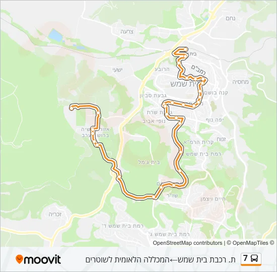 7 Bus Line Map