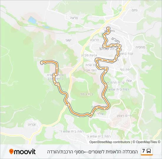 7 Bus Line Map